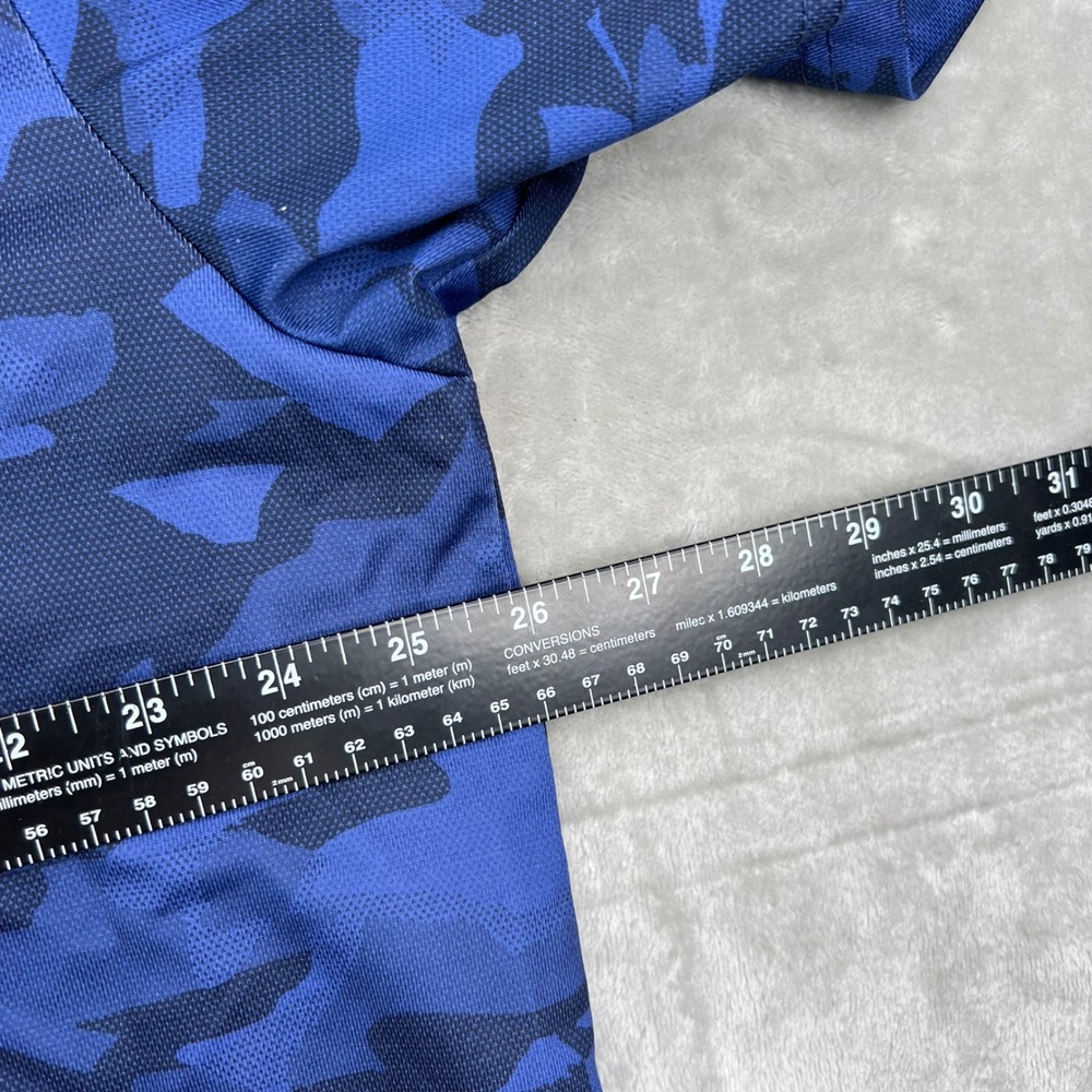 Ben Hogan Golf Polo Shirt Mens 2XL Blue Camouflage Recycled Performance Stretch - Picture 7 of 9
